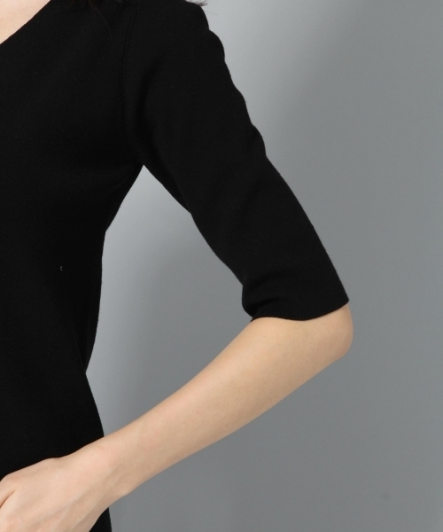 Andemiu（アンデミュウ）の「アクセツキソウバリ５Sプルオーバー768011（ニット/セーター・レディース・グレー/オフホワイト/ブラック・FREE）」の20枚目の写真