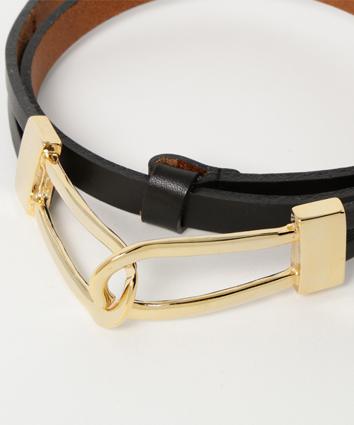 laboratory work（ラボラトリーワーク）の「Wループバックベルト（ベルト・レディース・ブラック/ブラウン系その他・FREE）」の4枚目の写真