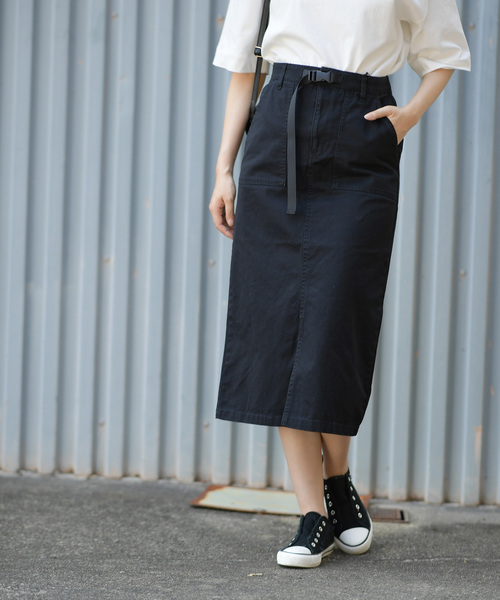 rps(アールピーエス)の「ベイカーロングタイトスカート(スカート・レディース・ブラック/ベージュ/カーキ/ライトベージュ/カーキブラウン/キャメル・M)」の2枚目の写真