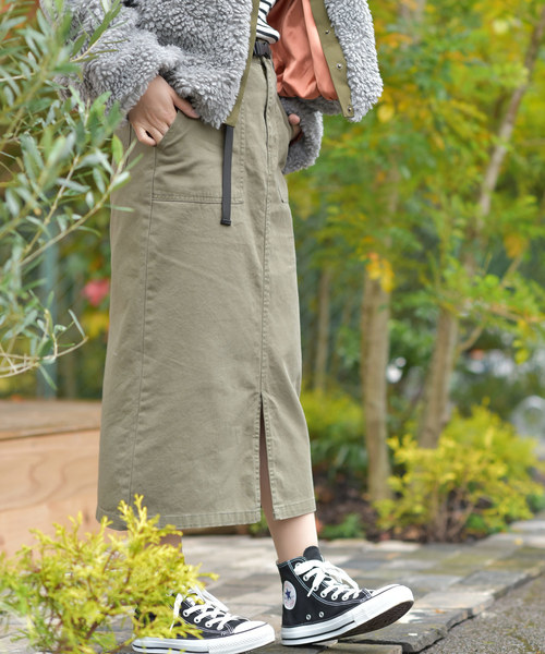 rps(アールピーエス)の「ベイカーロングタイトスカート(スカート・レディース・ブラック/ベージュ/カーキ/ライトベージュ/カーキブラウン/キャメル・M)」の17枚目の写真