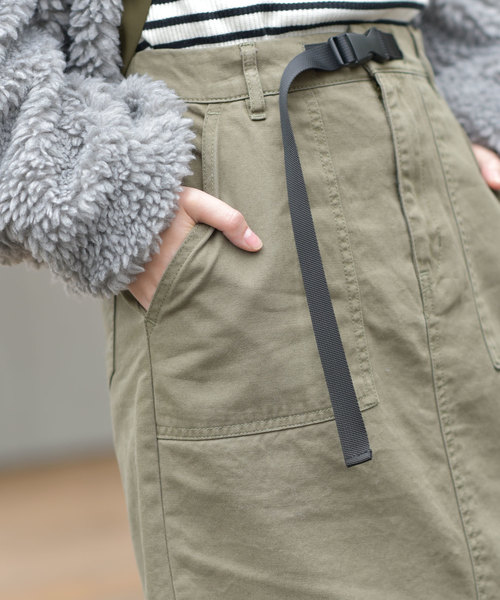 rps(アールピーエス)の「ベイカーロングタイトスカート(スカート・レディース・ブラック/ベージュ/カーキ/ライトベージュ/カーキブラウン/キャメル・M)」の19枚目の写真