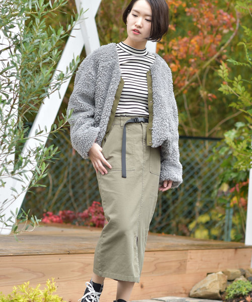 rps(アールピーエス)の「ベイカーロングタイトスカート(スカート・レディース・ブラック/ベージュ/カーキ/ライトベージュ/カーキブラウン/キャメル・M)」の9枚目の写真