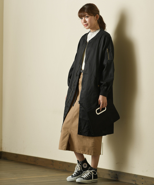 rps(アールピーエス)の「ベイカーロングタイトスカート(スカート・レディース・ブラック/ベージュ/カーキ/ライトベージュ/カーキブラウン/キャメル・M)」の16枚目の写真