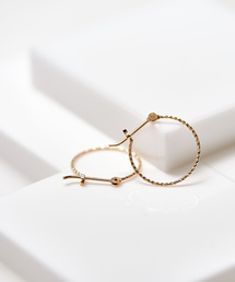 BLOOM（ブルーム）の「K10 イエローゴールド フープピアス BLOOM/ブルーム WEB限定（ピアス（両耳用））」