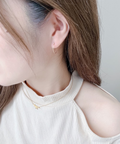 K10 イエローゴールド フープピアス BLOOM/ブルーム WEB限定