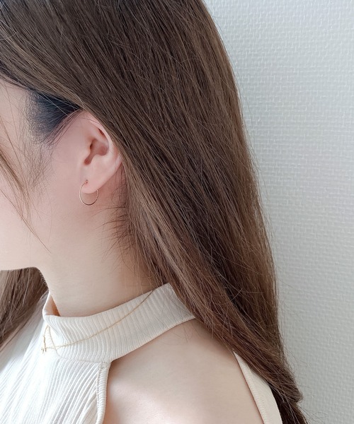 K10 イエローゴールド フープピアス BLOOM/ブルーム WEB限定