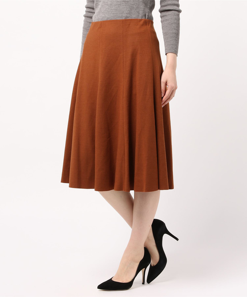 セール 圧縮ウールフレアスカート スカート Allureville アルアバイル のファッション通販 Zozotown