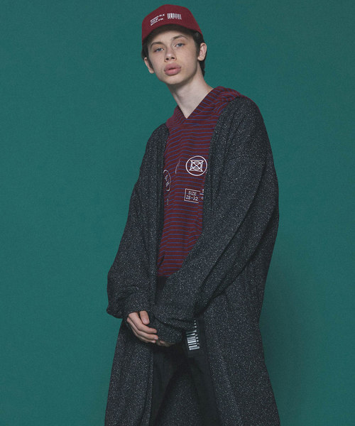 SHAREEF（シャリーフ）の「NEP WOOL LONG CARDIGAN（カーディガン/ボレロ・メンズ・ミント/ブラック/パープル・3/2/1）」の2枚目の写真