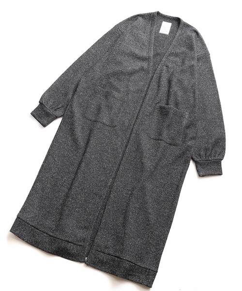 SHAREEF（シャリーフ）の「NEP WOOL LONG CARDIGAN（カーディガン/ボレロ・メンズ・ミント/ブラック/パープル・3/2/1）」の5枚目の写真