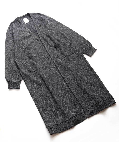 SHAREEF（シャリーフ）の「NEP WOOL LONG CARDIGAN（カーディガン/ボレロ・メンズ・ミント/ブラック/パープル・3/2/1）」の9枚目の写真