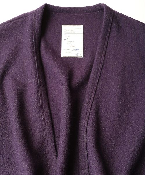 SHAREEF（シャリーフ）の「NEP WOOL LONG CARDIGAN（カーディガン/ボレロ・メンズ・ミント/ブラック/パープル・3/2/1）」の12枚目の写真