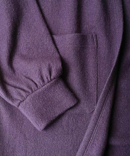 SHAREEF（シャリーフ）の「NEP WOOL LONG CARDIGAN（カーディガン/ボレロ・メンズ・ミント/ブラック/パープル・3/2/1）」の13枚目の写真