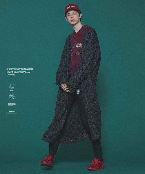 SHAREEF（シャリーフ）の「NEP WOOL LONG CARDIGAN（カーディガン/ボレロ・メンズ・ミント/ブラック/パープル・3/2/1）」の14枚目の写真