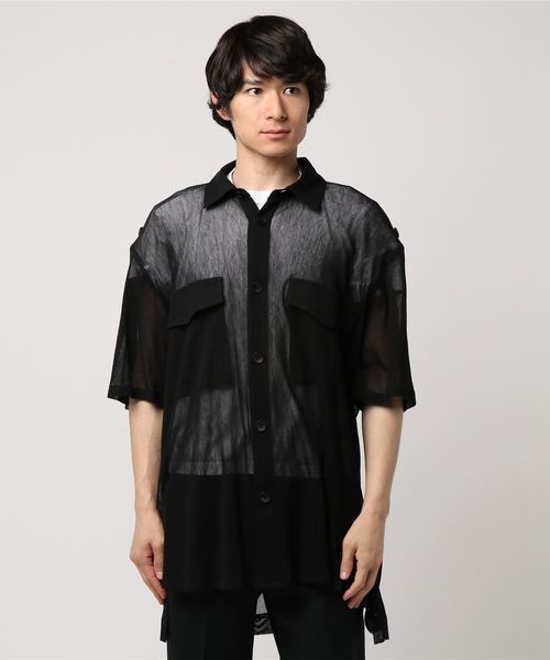 kiryuyrik(キリュウキリュウ)の「DEKA-Shirt(シャツ/ブラウス)」|ブラック