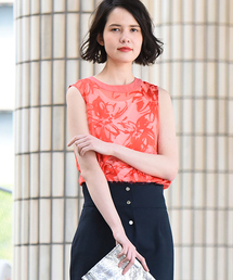 Vega | 【お手入れ可能】オパール加工インナー付ブラウス(シャツ/ブラウス)