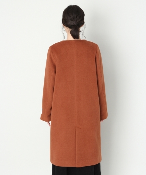 LOWRYS FARM（ローリーズファーム）の「メリノウールノーカラーコート　794329（その他アウター・レディース・ライトグレー/ブラック/グレー/ブラウン/グリーン・MEDIUM/LARGE）」の11枚目の写真