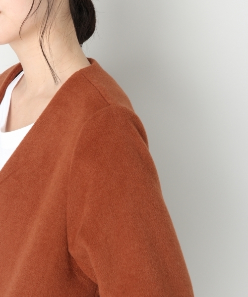 LOWRYS FARM（ローリーズファーム）の「メリノウールノーカラーコート　794329（その他アウター・レディース・ライトグレー/ブラック/グレー/ブラウン/グリーン・MEDIUM/LARGE）」の13枚目の写真