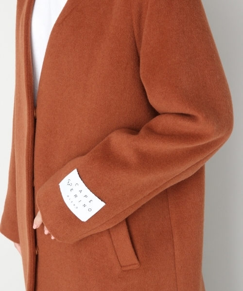 LOWRYS FARM（ローリーズファーム）の「メリノウールノーカラーコート　794329（その他アウター・レディース・ライトグレー/ブラック/グレー/ブラウン/グリーン・MEDIUM/LARGE）」の14枚目の写真