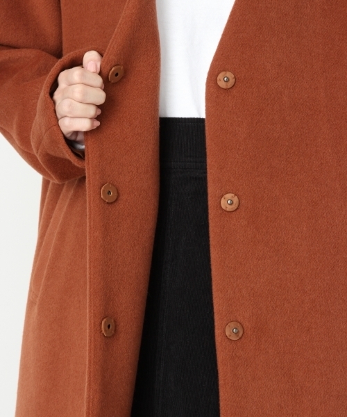 LOWRYS FARM（ローリーズファーム）の「メリノウールノーカラーコート　794329（その他アウター・レディース・ライトグレー/ブラック/グレー/ブラウン/グリーン・MEDIUM/LARGE）」の16枚目の写真