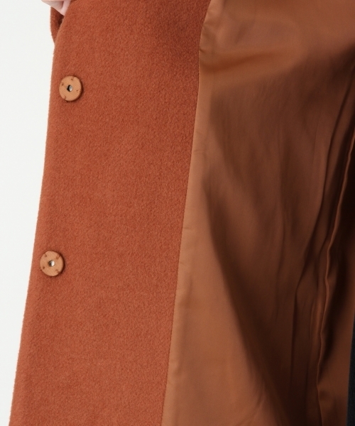 LOWRYS FARM（ローリーズファーム）の「メリノウールノーカラーコート　794329（その他アウター・レディース・ライトグレー/ブラック/グレー/ブラウン/グリーン・MEDIUM/LARGE）」の10枚目の写真