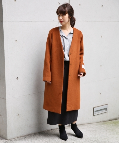 LOWRYS FARM（ローリーズファーム）の「メリノウールノーカラーコート　794329（その他アウター・レディース・ライトグレー/ブラック/グレー/ブラウン/グリーン・MEDIUM/LARGE）」の19枚目の写真