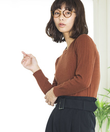 WEGO | WEGO/ワイドリブUネックニット(ニット/セーター)