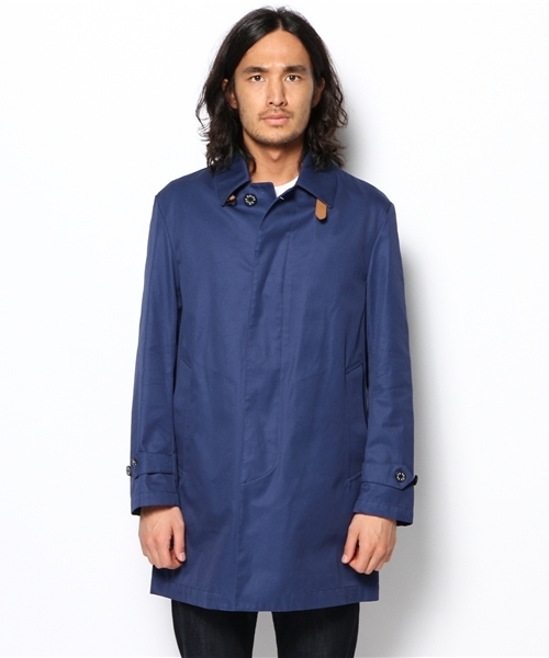 SHIPS（シップス）の「SC: コットン/ボンディング ステンカラーコート（ステンカラーコート・メンズ・コバルトブルー/その他/ベージュ・LARGE/X-LARGE/SMALL/MEDIUM）」の4枚目の写真
