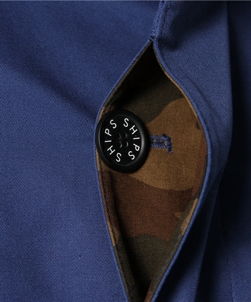 SHIPS（シップス）の「SC: コットン/ボンディング ステンカラーコート（ステンカラーコート・メンズ・コバルトブルー/その他/ベージュ・LARGE/X-LARGE/SMALL/MEDIUM）」の12枚目の写真