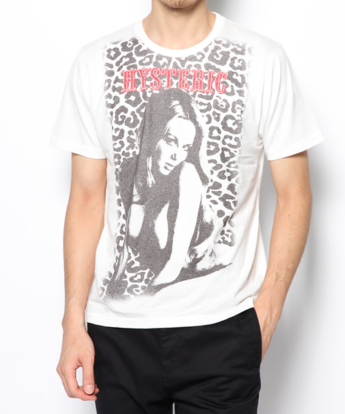 HYSTERIC GLAMOUR（ヒステリックグラマー）の「WOMAN LEOPARD pt T-SH（Tシャツ/カットソー・メンズ・ホワイト/ピンク/グリーン・SMALL/MEDIUM/LARGE）」の2枚目の写真