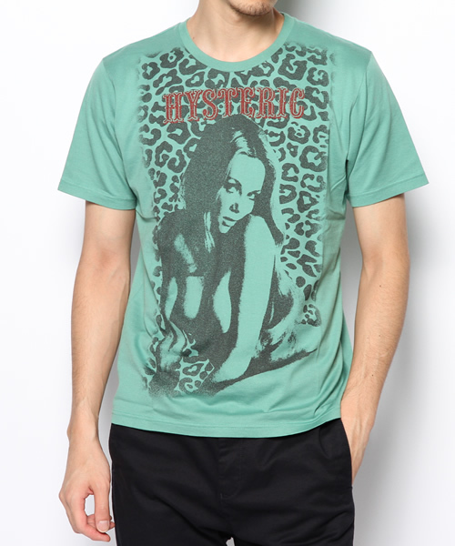 HYSTERIC GLAMOUR（ヒステリックグラマー）の「WOMAN LEOPARD pt T-SH（Tシャツ/カットソー・メンズ・ホワイト/ピンク/グリーン・SMALL/MEDIUM/LARGE）」の3枚目の写真