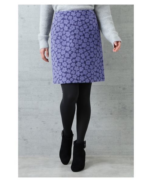 NATURAL BEAUTY BASIC（ナチュラルビューティーベーシック）の「ラメフラワージャガードスカート（スカート・レディース・ピンク系その他/ブルー系その他6・SMALL/MEDIUM/X-SMALL）」の7枚目の写真