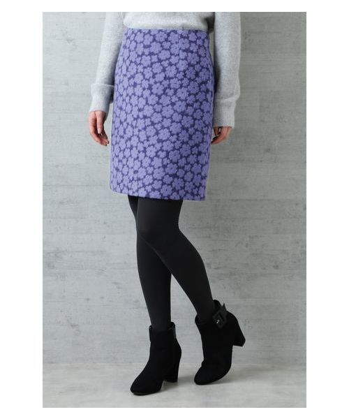 NATURAL BEAUTY BASIC（ナチュラルビューティーベーシック）の「ラメフラワージャガードスカート（スカート・レディース・ピンク系その他/ブルー系その他6・SMALL/MEDIUM/X-SMALL）」の17枚目の写真