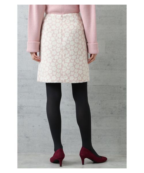 NATURAL BEAUTY BASIC（ナチュラルビューティーベーシック）の「ラメフラワージャガードスカート（スカート・レディース・ピンク系その他/ブルー系その他6・SMALL/MEDIUM/X-SMALL）」の8枚目の写真