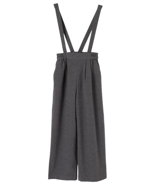 AMERICAN HOLIC（アメリカンホリック）の「・サス付ワイドパンツ（その他パンツ・レディース・その他8/ハウンドトゥース/ブラウン系その他4・M/L）」の4枚目の写真