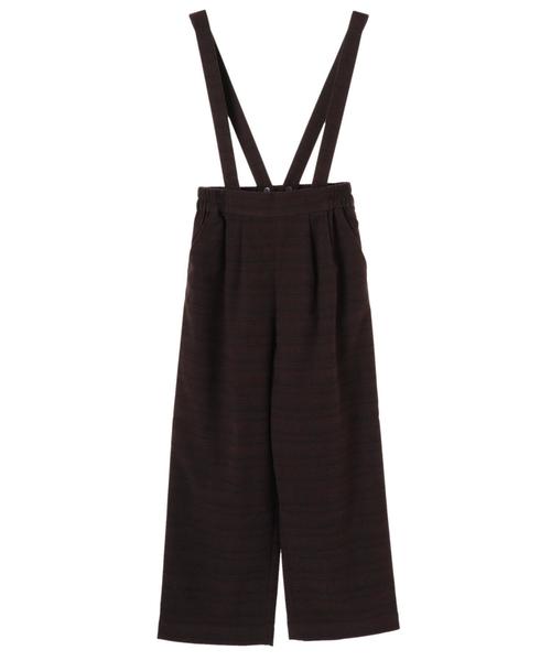 AMERICAN HOLIC（アメリカンホリック）の「・サス付ワイドパンツ（その他パンツ・レディース・その他8/ハウンドトゥース/ブラウン系その他4・M/L）」の6枚目の写真