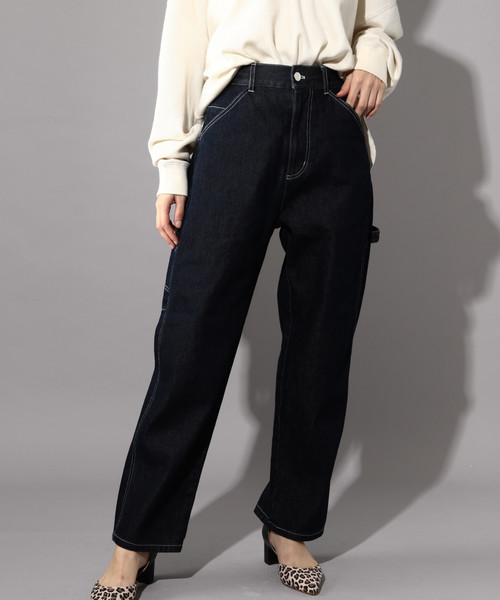 PAGEBOY(ページボーイ)の「ペインターパンツ(その他パンツ・レディース・ブラック/ベージュ/オフホワイト/インディゴブルー・SMALL/MEDIUM)」の4枚目の写真