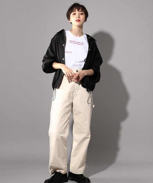 PAGEBOY(ページボーイ)の「ペインターパンツ(その他パンツ・レディース・ブラック/ベージュ/オフホワイト/インディゴブルー・SMALL/MEDIUM)」の7枚目の写真