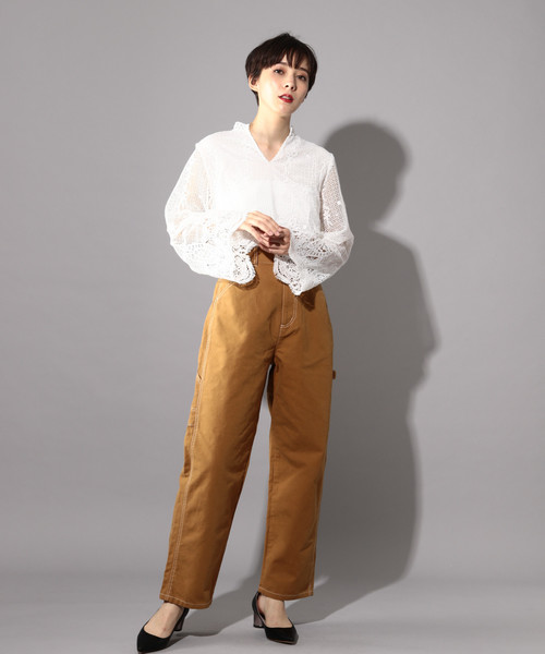 PAGEBOY(ページボーイ)の「ペインターパンツ(その他パンツ・レディース・ブラック/ベージュ/オフホワイト/インディゴブルー・SMALL/MEDIUM)」の5枚目の写真