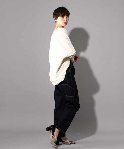 PAGEBOY(ページボーイ)の「ペインターパンツ(その他パンツ・レディース・ブラック/ベージュ/オフホワイト/インディゴブルー・SMALL/MEDIUM)」の18枚目の写真