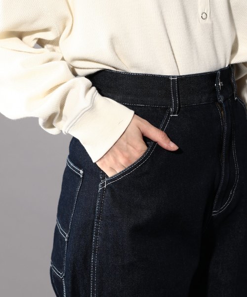 PAGEBOY(ページボーイ)の「ペインターパンツ(その他パンツ・レディース・ブラック/ベージュ/オフホワイト/インディゴブルー・SMALL/MEDIUM)」の6枚目の写真