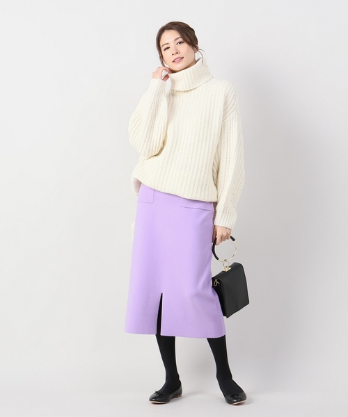 JOINT WORKS（ジョイントワークス）の「マシンウォッシュソウバリタイトスカート（スカート・レディース・ライトグレー/ブラック/パープル・FREE）」の10枚目の写真