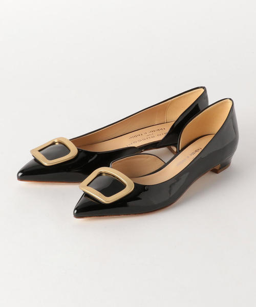 FABIO RUSCONI（ファビオルスコーニ）の「【別注】OD FABIO&O ﾌﾚｰﾑｾﾊﾟPS（パンプス・レディース・シルバー/ブラック・35/36/38/37）」の2枚目の写真