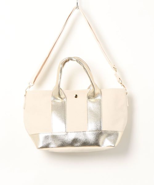 AMERICAN HOLIC（アメリカンホリック）の「5col.2WAYミニトート（トートバッグ・レディース・ブラック/ベージュ/サックスブルー/ゴールド/ホワイト系その他3・FREE）」の17枚目の写真