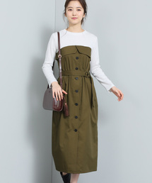 VIS | 【ドラマ着用】ベルト付きIラインドッキングワンピース(ワンピース)