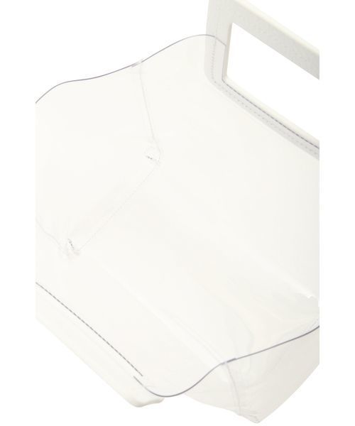 NATURAL BEAUTY BASIC（ナチュラルビューティーベーシック）の「【andGIRL 4月号掲載】クリアコンビトートバッグ（トートバッグ・レディース・ホワイト/ブラウン・ﾌﾘ-）」の17枚目の写真