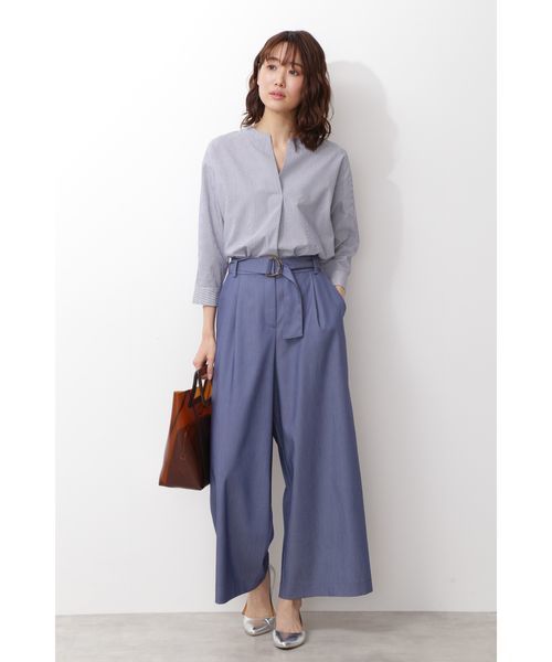 NATURAL BEAUTY BASIC（ナチュラルビューティーベーシック）の「【andGIRL 4月号掲載】クリアコンビトートバッグ（トートバッグ・レディース・ホワイト/ブラウン・ﾌﾘ-）」の6枚目の写真