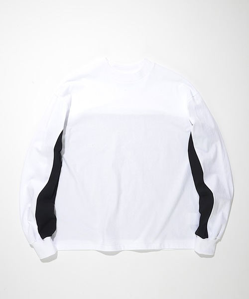 SUPERTHANKS(スーパーサンクス)の「スウィッチングテールビッグロングTシャツ(Tシャツ/カットソー・メンズ・ブラック×ブラック/ブラック×ホワイト/ホワイト×ブラック/ホワイト×ホワイト・MEDIUM/SMALL/LARGE)」の10枚目の写真