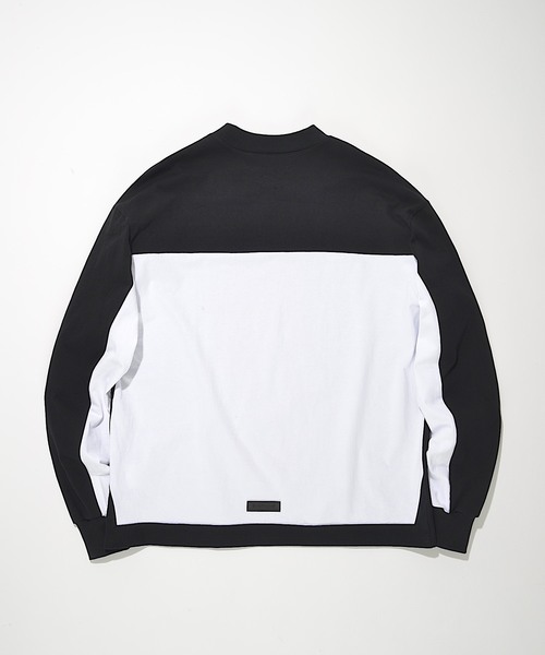 SUPERTHANKS(スーパーサンクス)の「スウィッチングテールビッグロングTシャツ(Tシャツ/カットソー・メンズ・ブラック×ブラック/ブラック×ホワイト/ホワイト×ブラック/ホワイト×ホワイト・MEDIUM/SMALL/LARGE)」の12枚目の写真