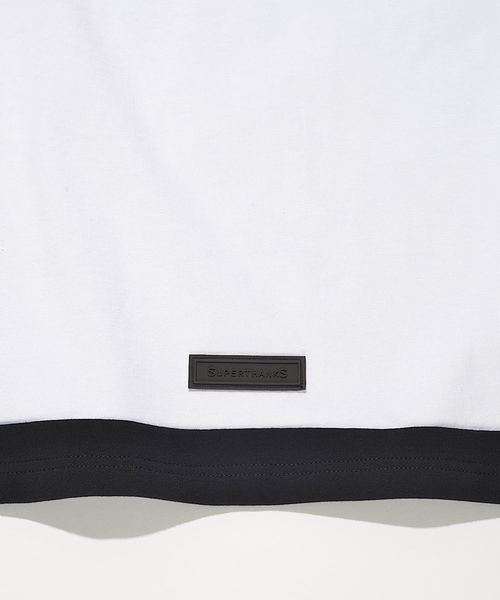 SUPERTHANKS(スーパーサンクス)の「スウィッチングテールビッグロングTシャツ(Tシャツ/カットソー・メンズ・ブラック×ブラック/ブラック×ホワイト/ホワイト×ブラック/ホワイト×ホワイト・MEDIUM/SMALL/LARGE)」の13枚目の写真