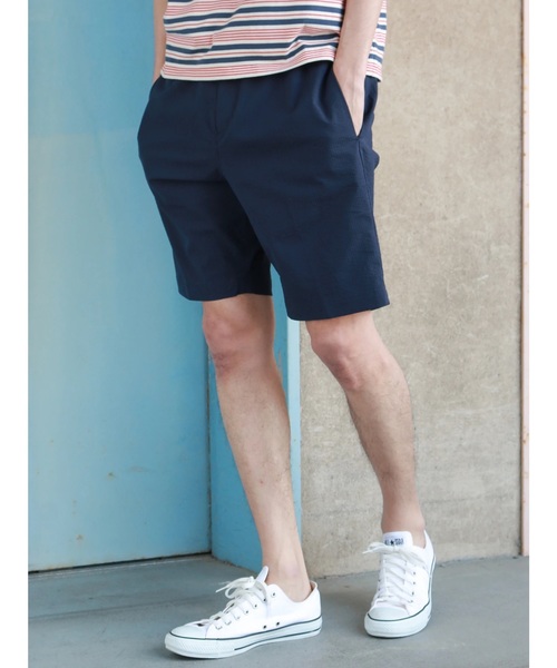 CRAFT STANDARD BOUTIQUE（クラフトスタンダードブティック）の「ドロストイージーショートパンツ2 ○（その他パンツ・メンズ・ネイビー/その他5/その他7/ストライプ/ブルー系その他4/ブルー系その他5・L/LL/M/S）」の2枚目の写真